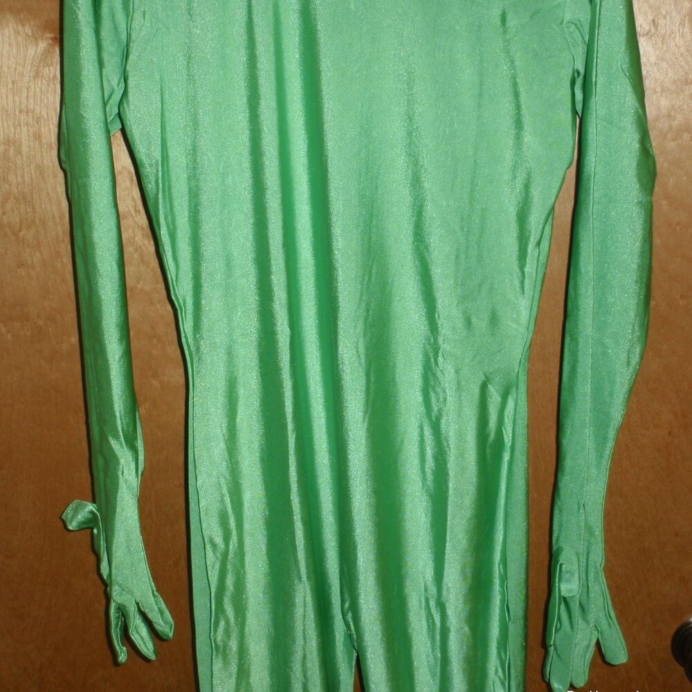2nd Skin Alien Green SEXY BODYSUIT ZENTAI GIMP Green Screen Costume Halloween! - Picture 4 of 7